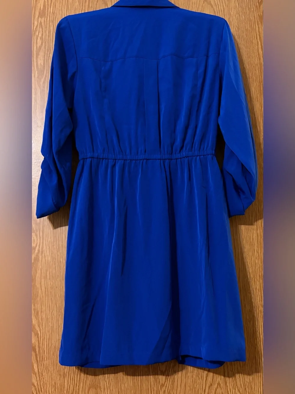 Alfani Cobalt Blue Zip-Front Shirtdress